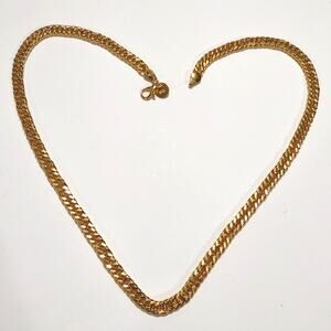 18k Gold Plated Necklace Double Chain Christmas Birthday Anniversary Gift New!!